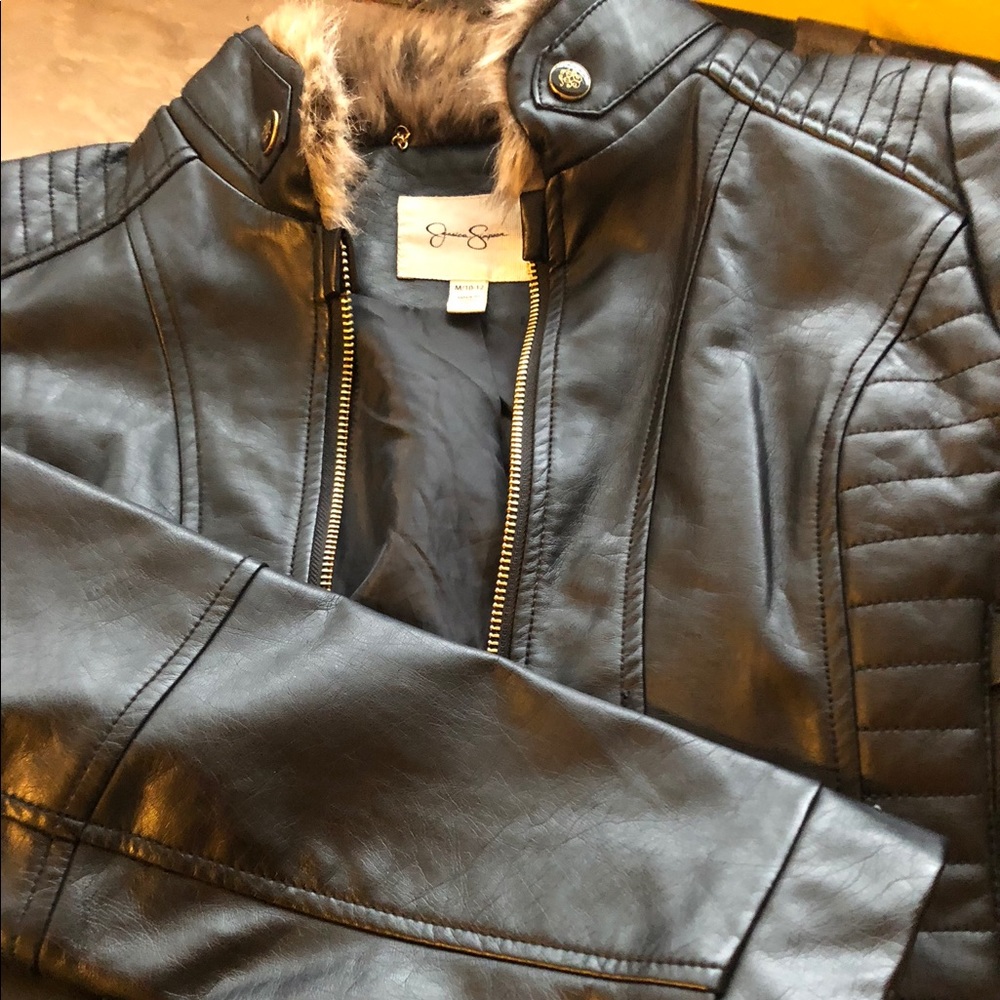 Girls faux leather jacket